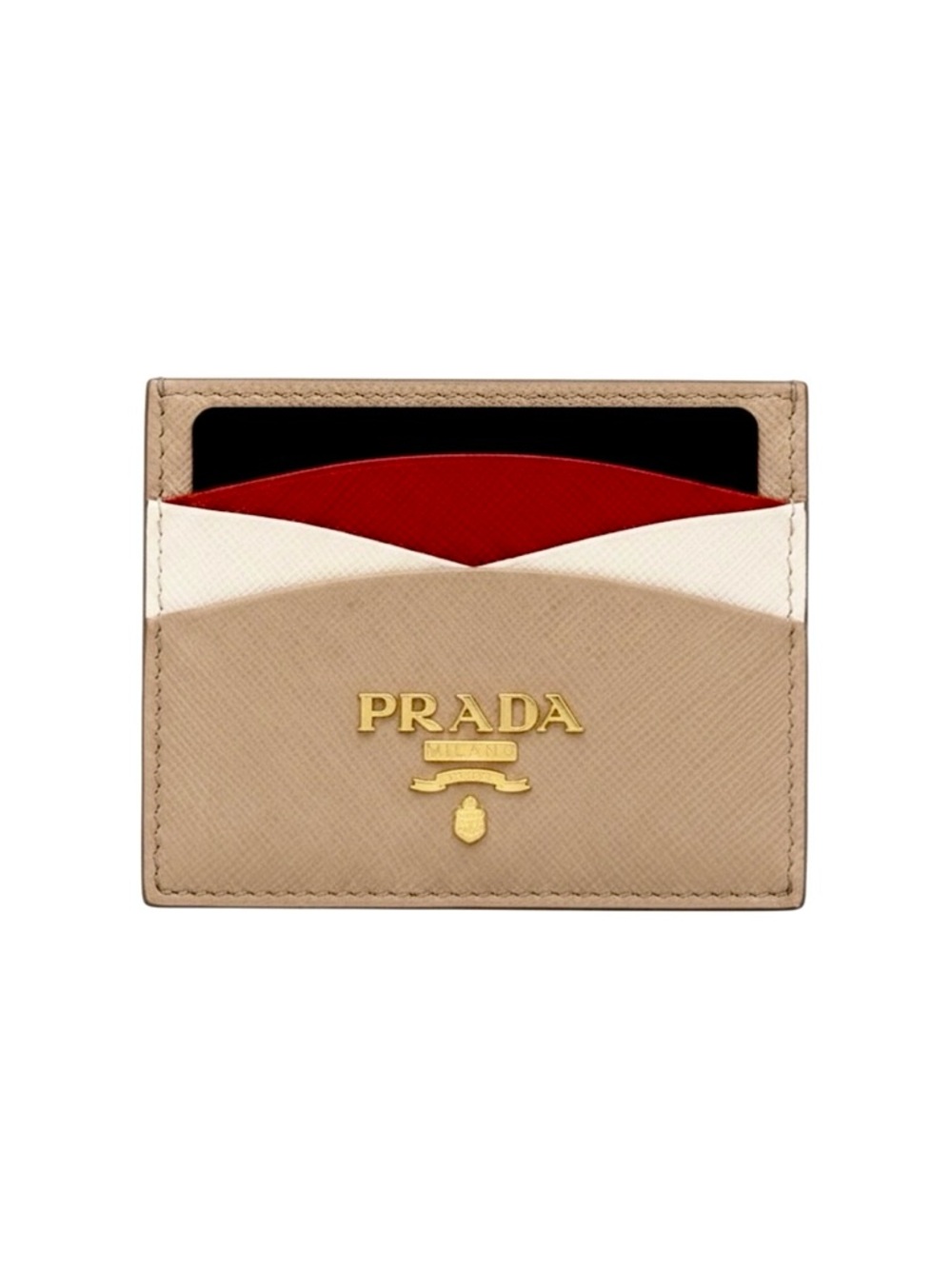 PRADA Milano Multicolor Special Edition Colorway Card Holder Wallet NEW
